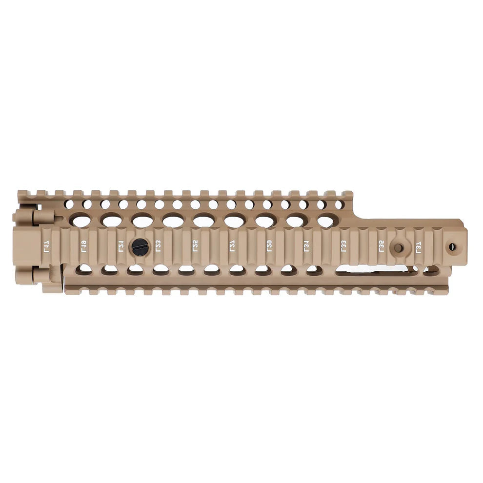 MK18 Quad Rail Two-Piece Design with FSP Cut-Out for AR-15 - 9.6" - Desert Tan