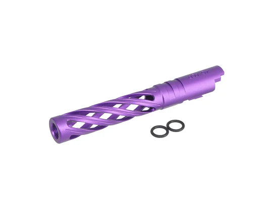 5KU 5.1 Inch Aluminium Hollow Outer Barrel For TM Hi-Capa Series - Purple