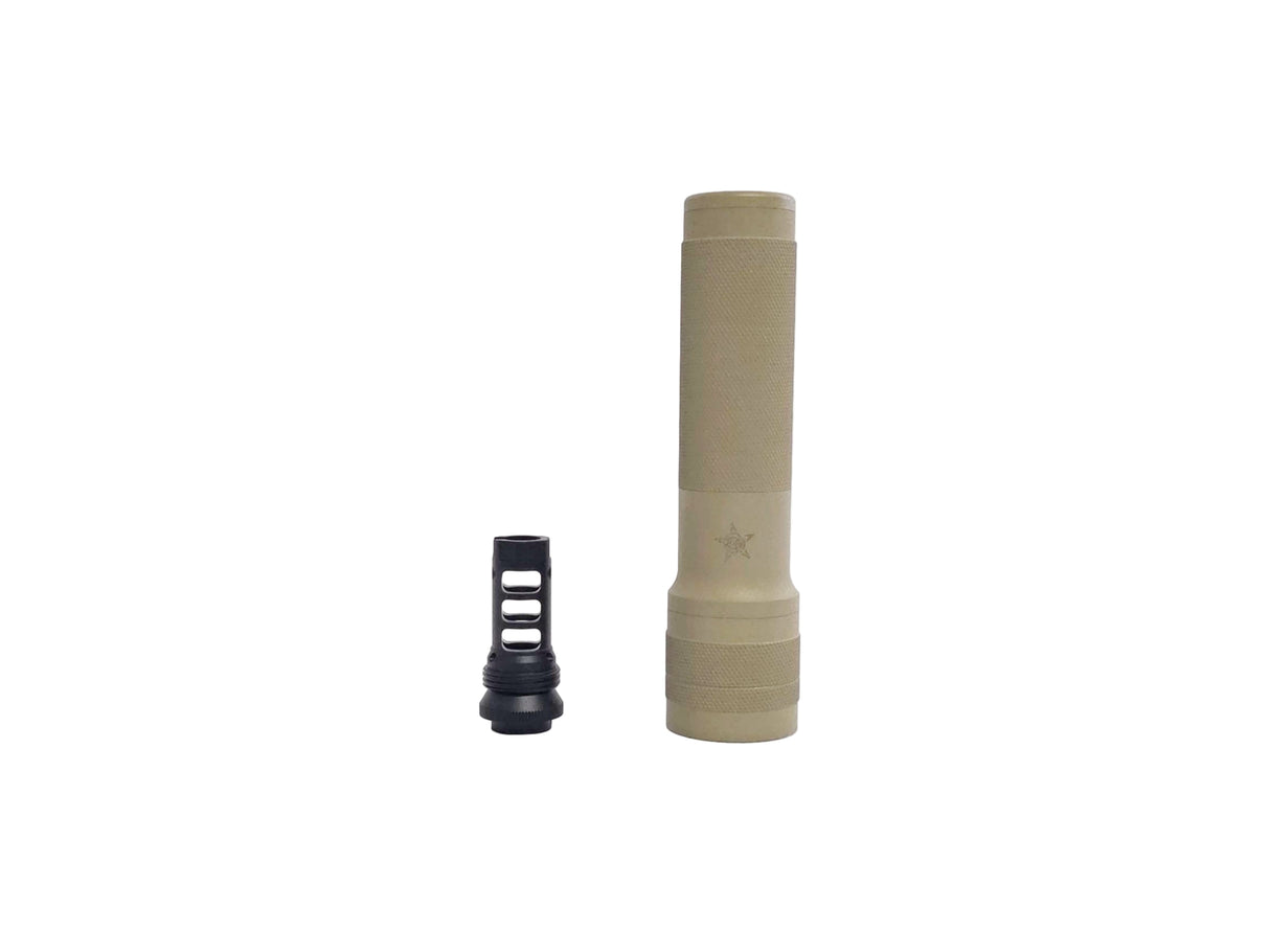 S&I Tactical PBS Mock Suppressor with Flash Hider - FDE