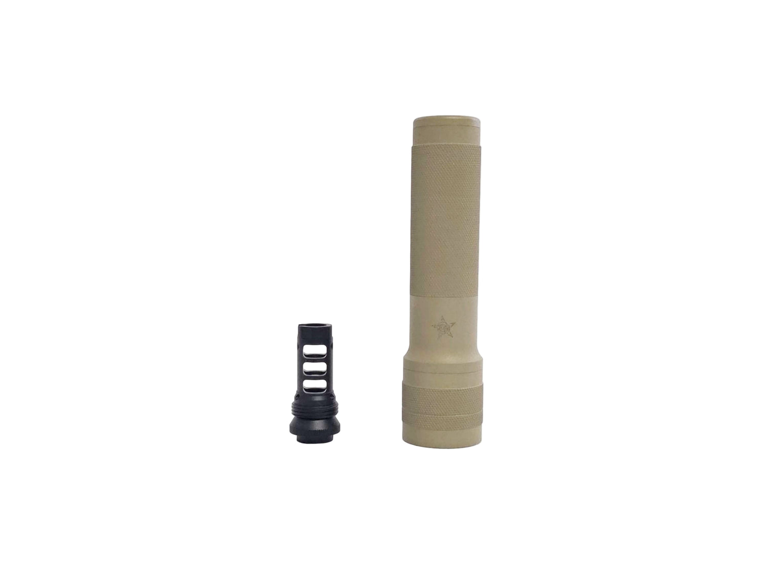 S&I Tactical PBS Mock Suppressor with Flash Hider - FDE