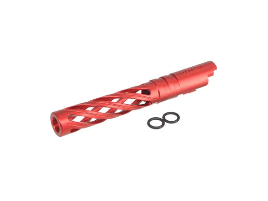 5KU 5.1 Inch Aluminium Hollow Outer Barrel For TM Hi-Capa Series - Red