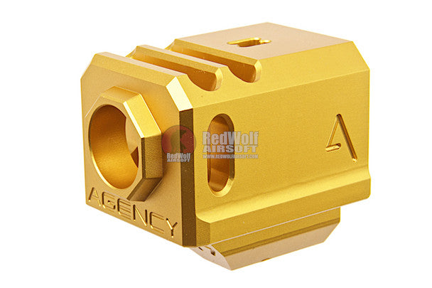 RWA Agency Arms 417 Compensator (Dual Port, 14mm CCW) - Gold