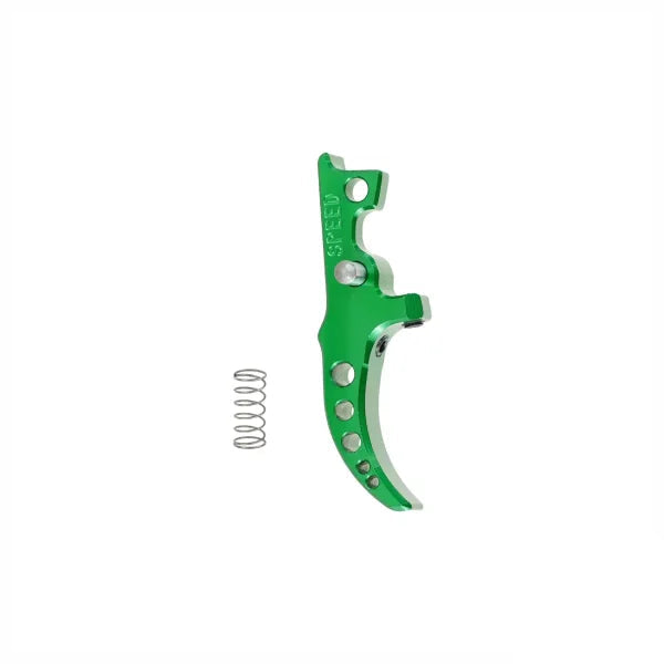SPEED Airsoft Tune-able Trigger - Curved - Green