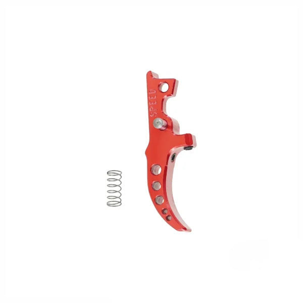 SPEED Airsoft Tune-able Trigger - Curved - Red
