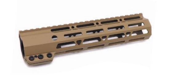 Slim M-Lok Handguard for AR15 - 9" - FDE