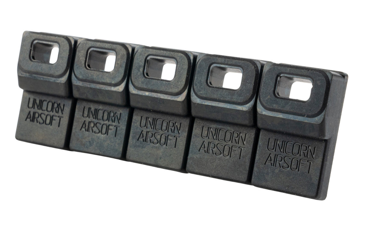 Unicorn Airsoft VFC M4 GBBR Series Magazine Gasket (5pcs/set) - Black