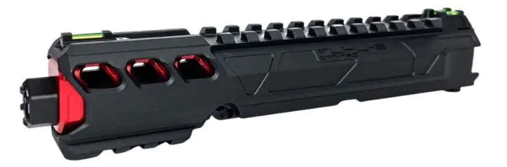 CTMA FUKU-2 CNC Aluminium Short Upper Slide Set - Black/Red