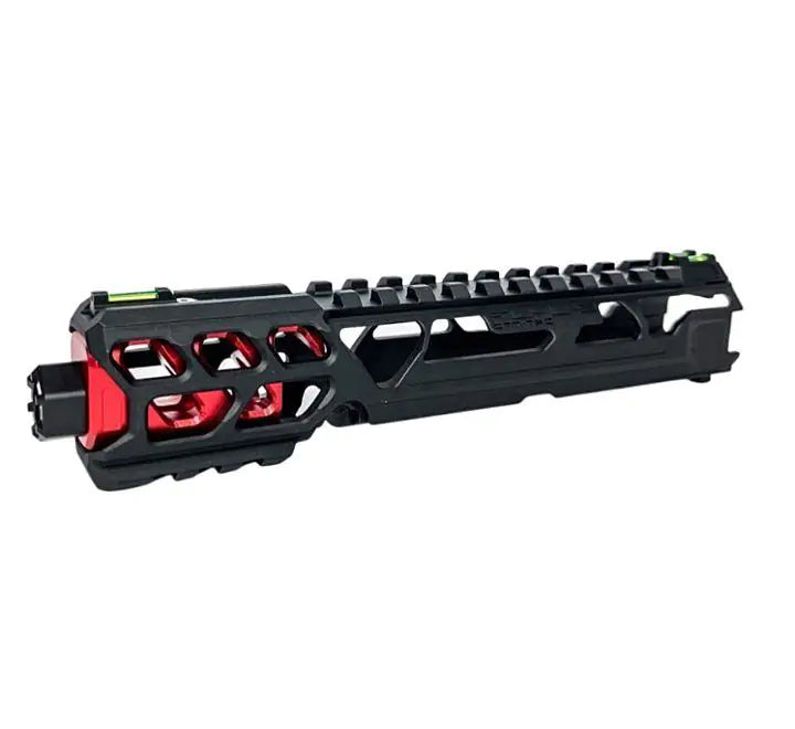 CTMA FUKU-2 CNC Aluminium Short Cut Out Upper Slide Set - Black/Red
