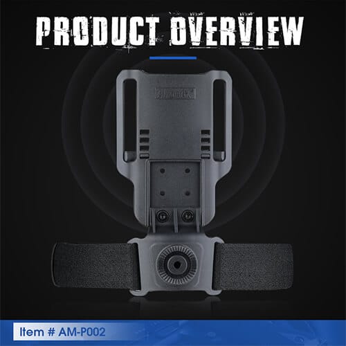 Amomax Low Ride Duty Drop Holster Attachment - Black