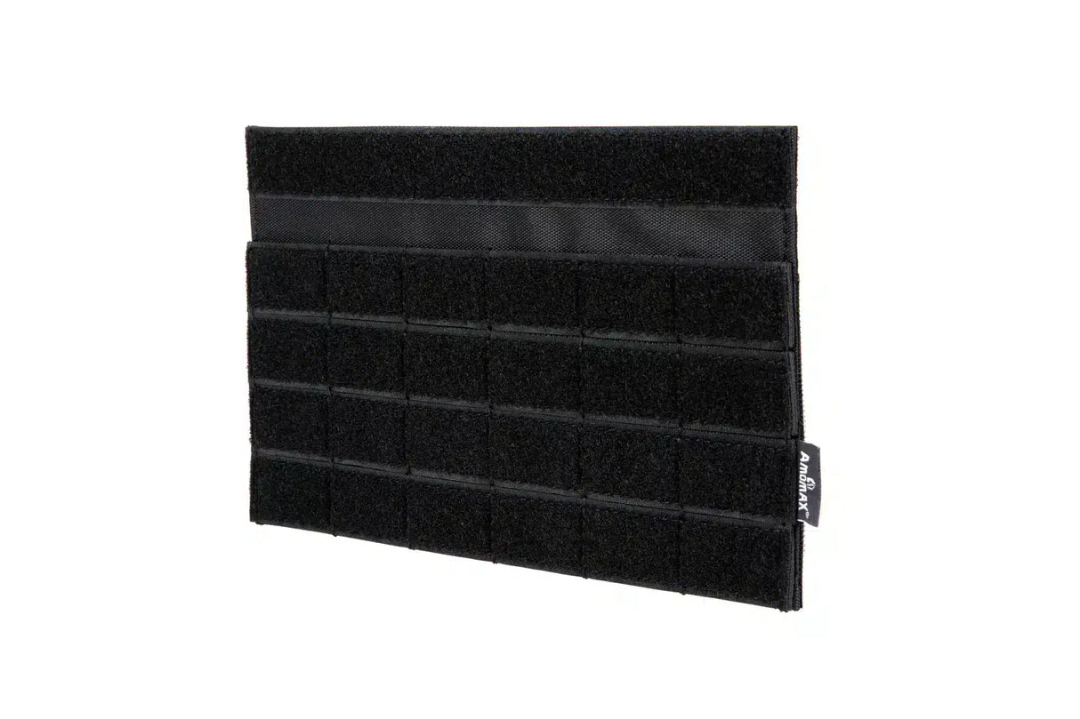 Amomax Chest Rig Panel – Black (Hook and Loop to Molle)