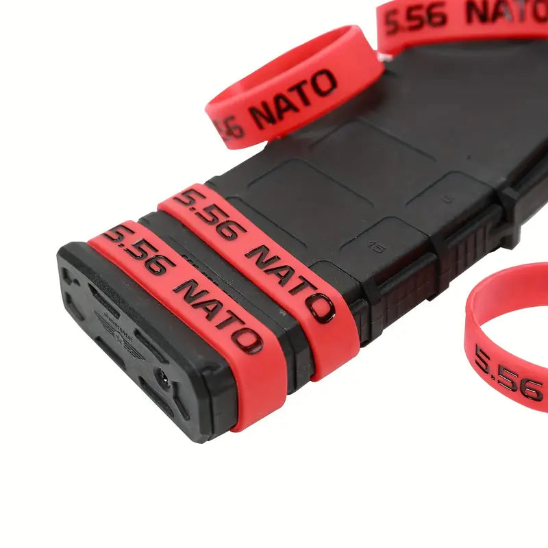 6 Pack Magazine Bands - 5.56 Nato Red