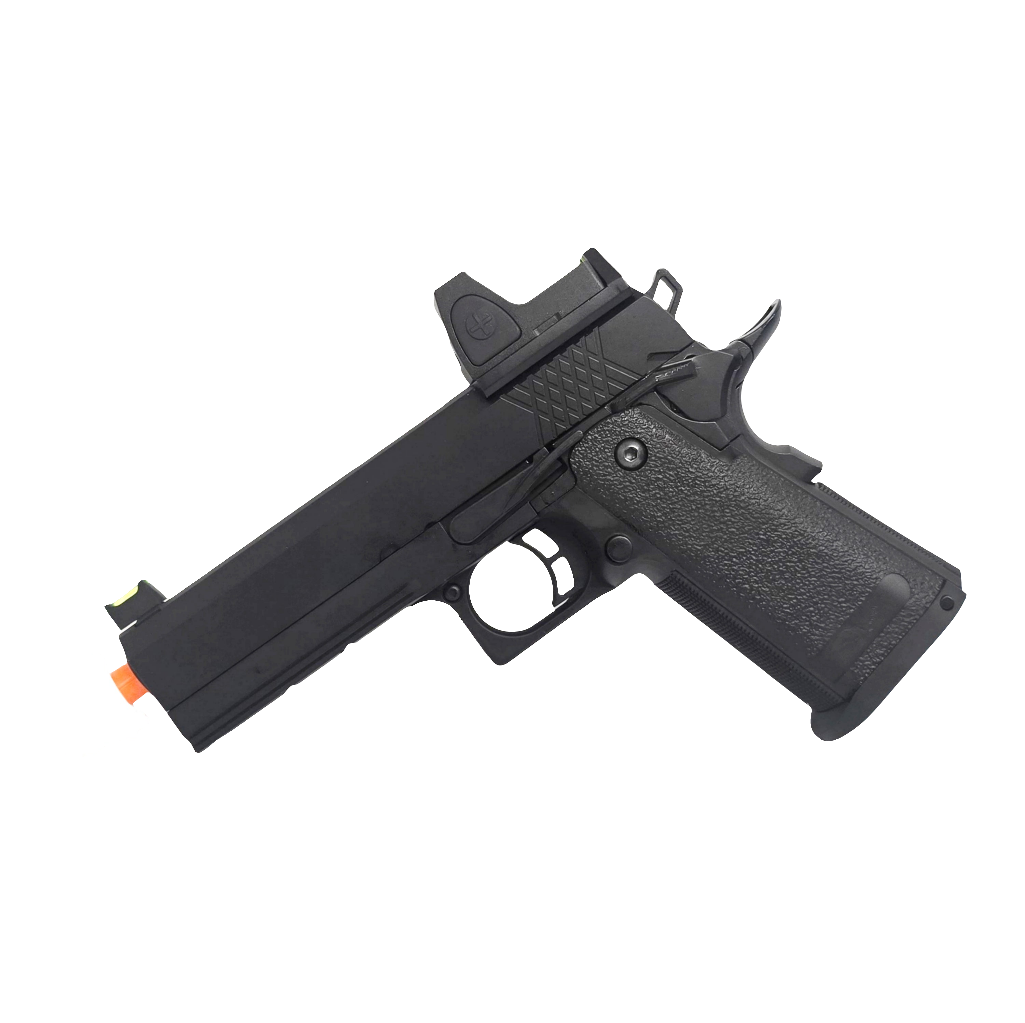 Raven Hi-Capa 4.3 + RDS GBB Pistol - Black
