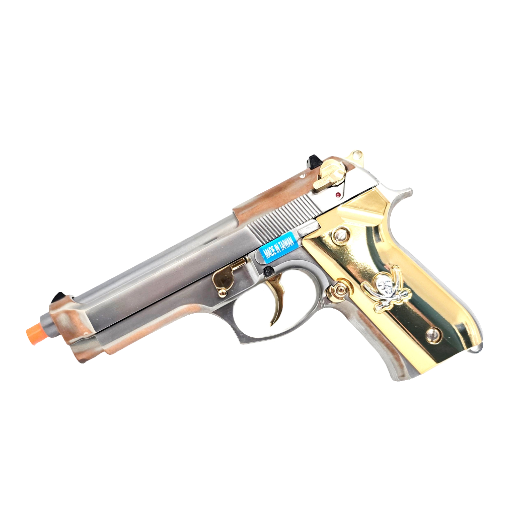 WE M92F Calico Jack Gas Blowback Pistol (WE Custom Series - Full Metal)