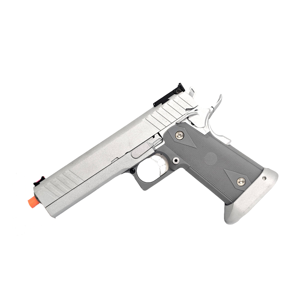 Army Armament Custom 5.1 Hi-Capa Gas Blowback Pistol - Silver