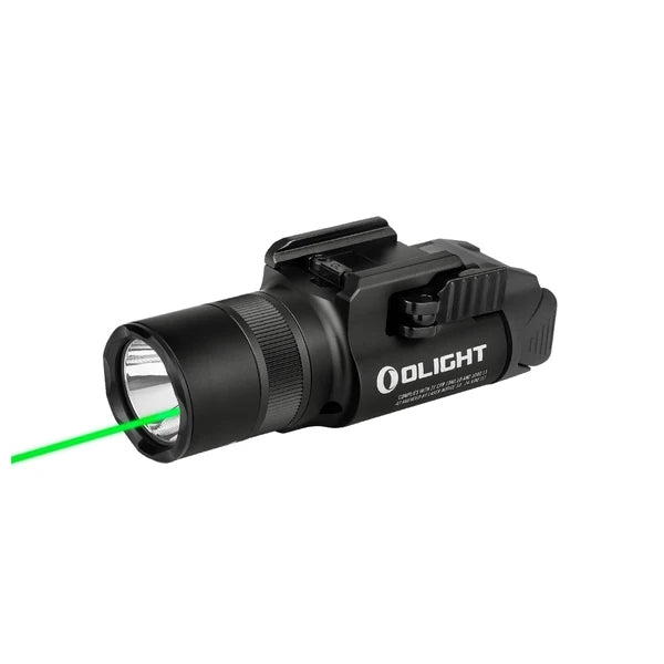 Olight Baldr Pro R Rechargeable Tactical Light with Green Laser - Black