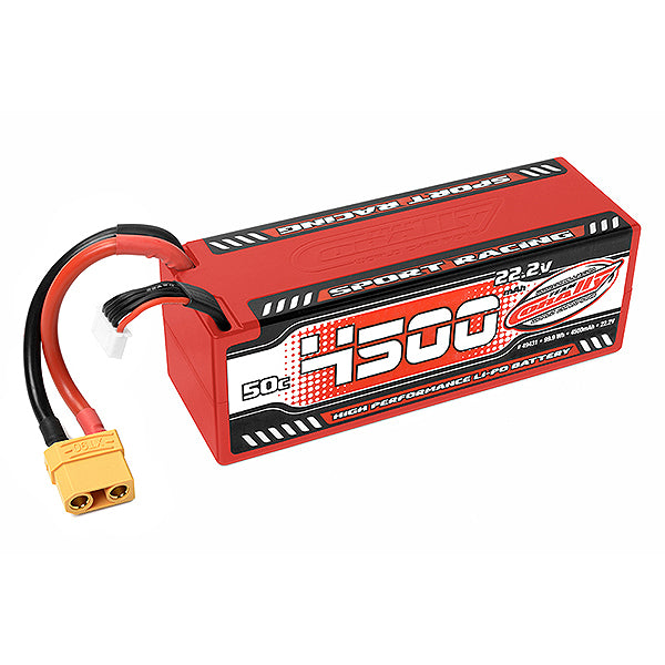 Team Corally 4500mAh 6S 22.2V 50C Lipo Stick Hardwired Battery - XT90