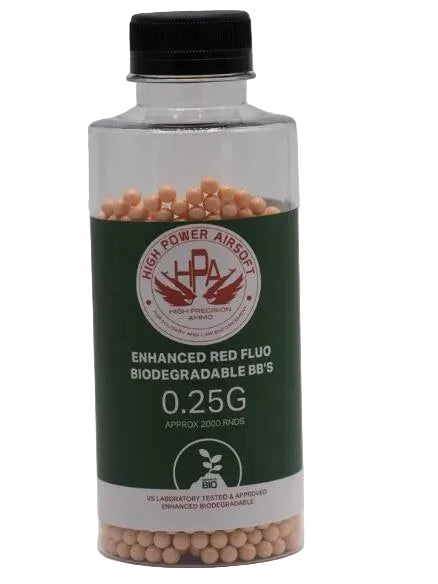 HPA FLUO Bio BB's Approx. 2,000rds - 0.25G-0
