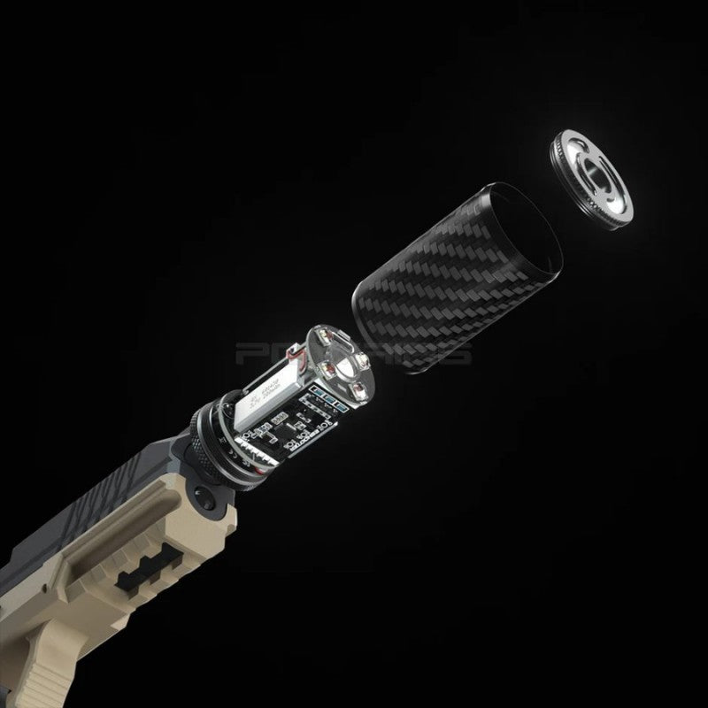 E-Shooter Flare Tracer Carbon Fibre Case - Red