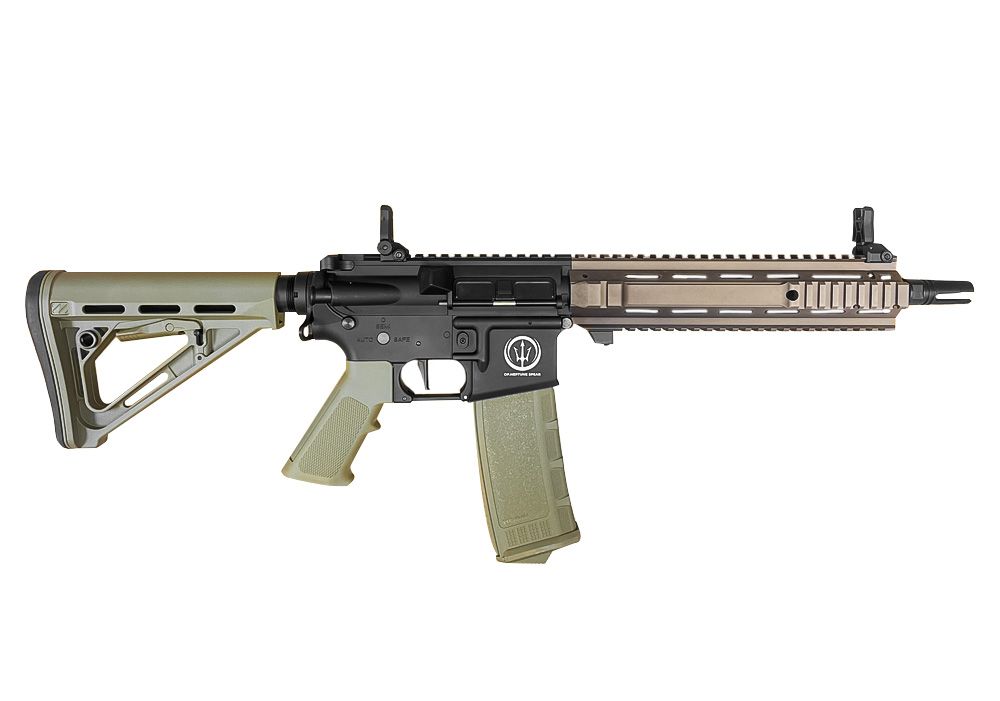 Rossi L119A2 Style Neptune SAS 10.5 AEG with Mosfet (Full Metal - Programmable Trigger) - FDE