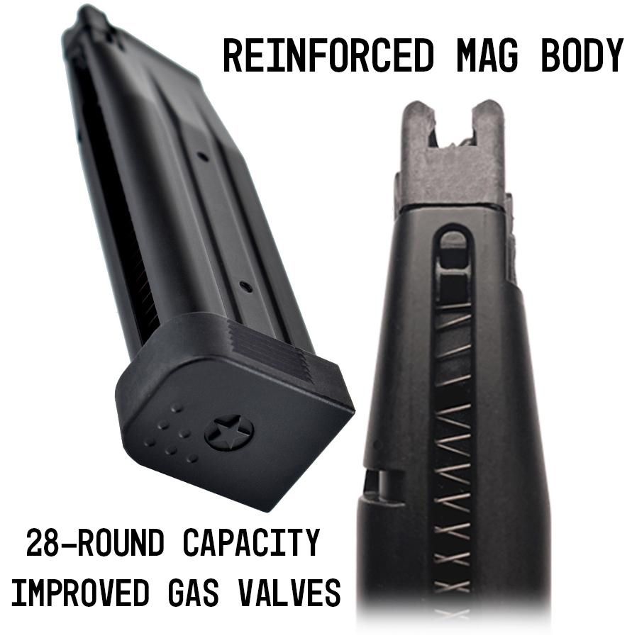 Army Armament R612-4 Staccato C2 COMP SOC 2011 GBB Pistol - Black