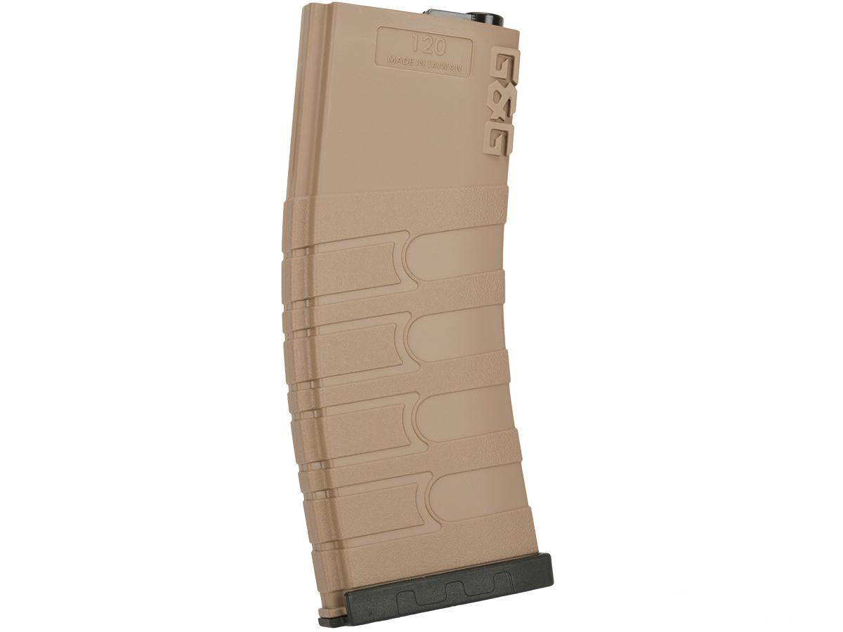 G&G GR16 Series 120rd AEG Mid-Cap Magazine - Desert Tan/Black
