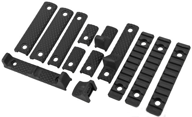 URX Style M-Lok Polymer Hand Stop and Rail Panel Kit - Black