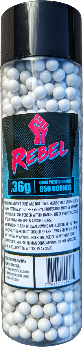Rebel Precision Heavyweight BIO BBs 850pcs Bottle - 0.36g