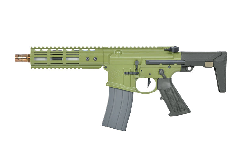 Double Eagle Noveske N4 Ghetto Blaster 7" MWS Gen3 GBBR (EMG) - Bazooka Green