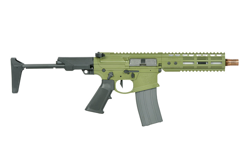 Double Eagle Noveske N4 Ghetto Blaster 7" MWS Gen3 GBBR (EMG) - Bazooka Green