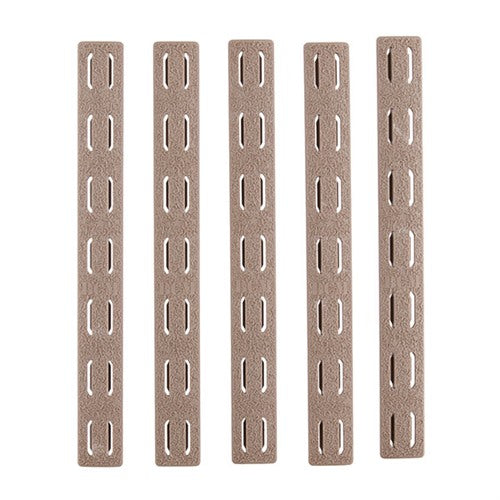 BCM Gunfighter Polymer Keymod Rail Panel Kit x5 - FDE