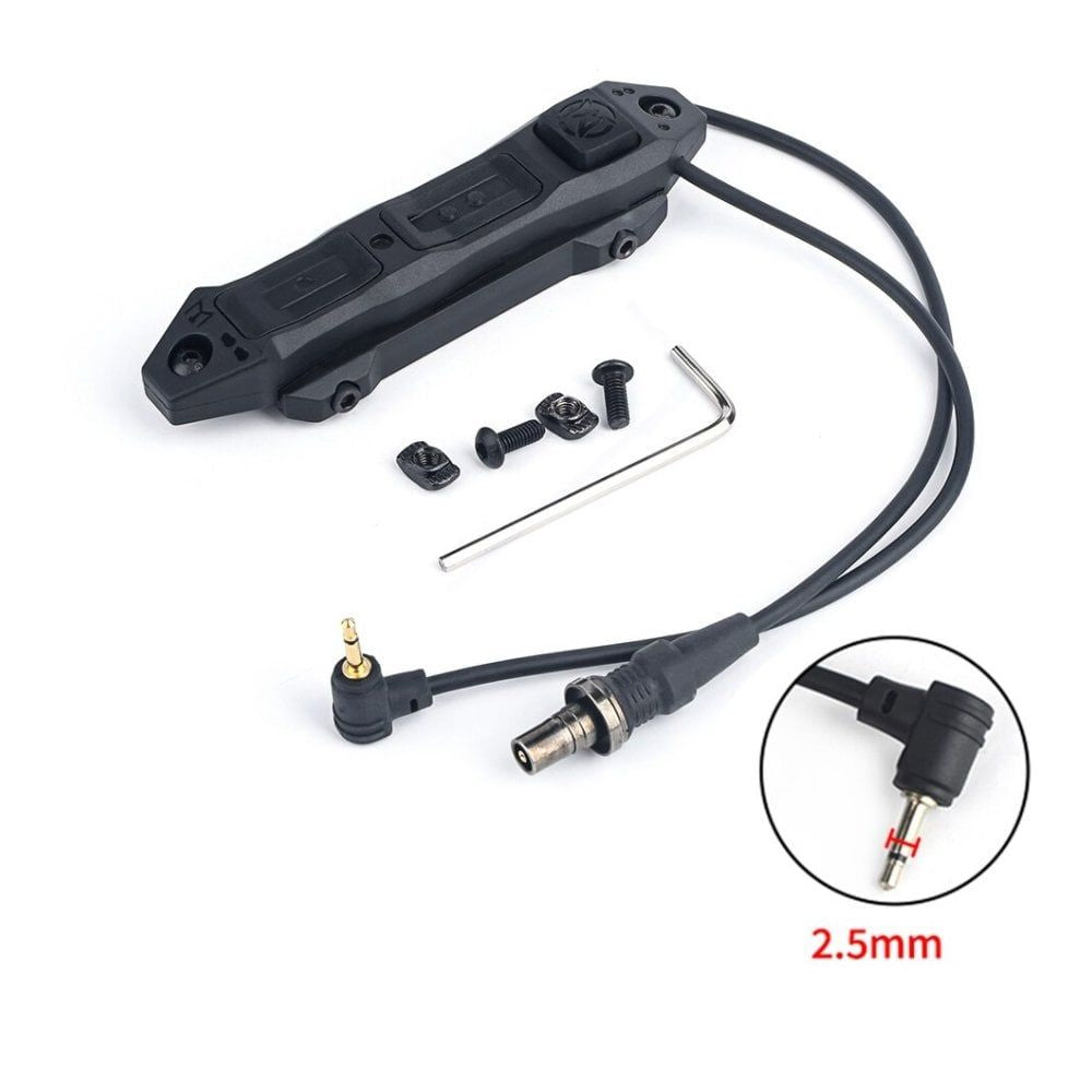 Wadsn Tactical Augmented Dual Function Tape Switch With Lock (SF&2.5MM) - Black