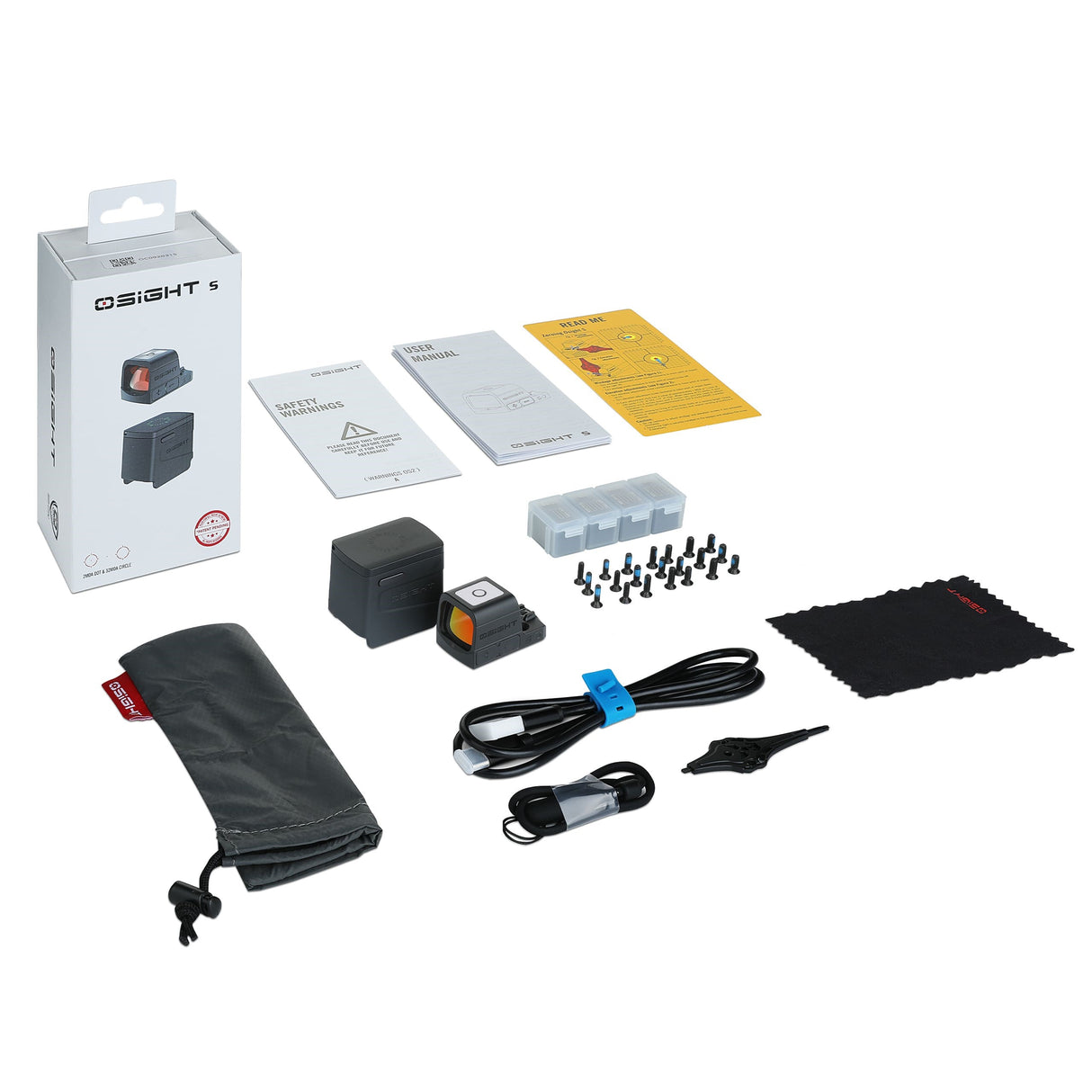 Osight S 2 MOA Dot & 32 MOA Circle with OAL Material - Black