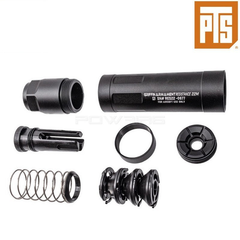 PTS Griffin Armament R22 Taper Mount Kit suppressor (Non-US) - Black
