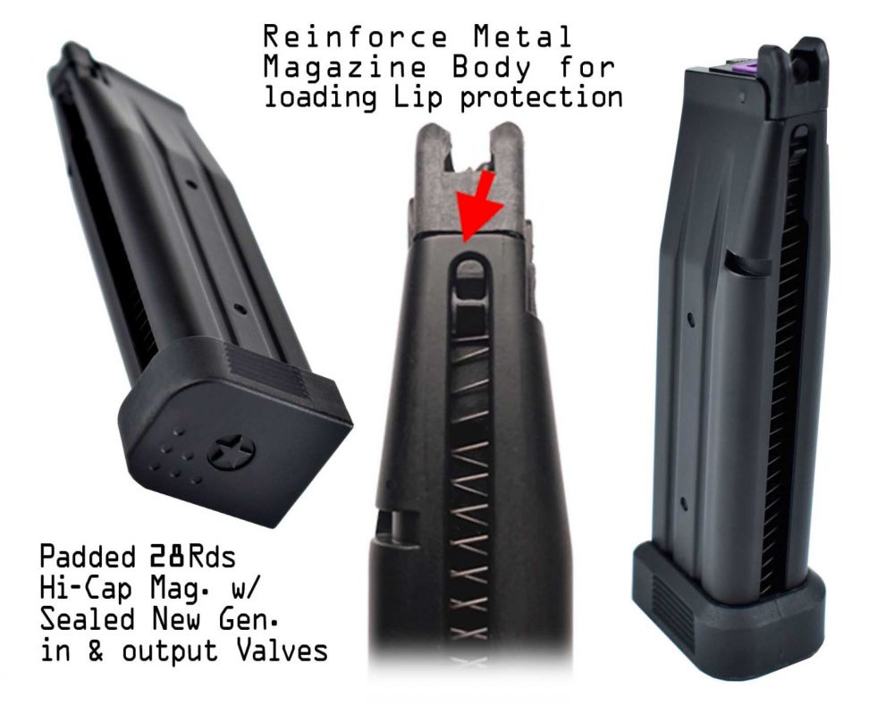 Army Armament R611A Staccato XL 2011 T8 Pistol - Black