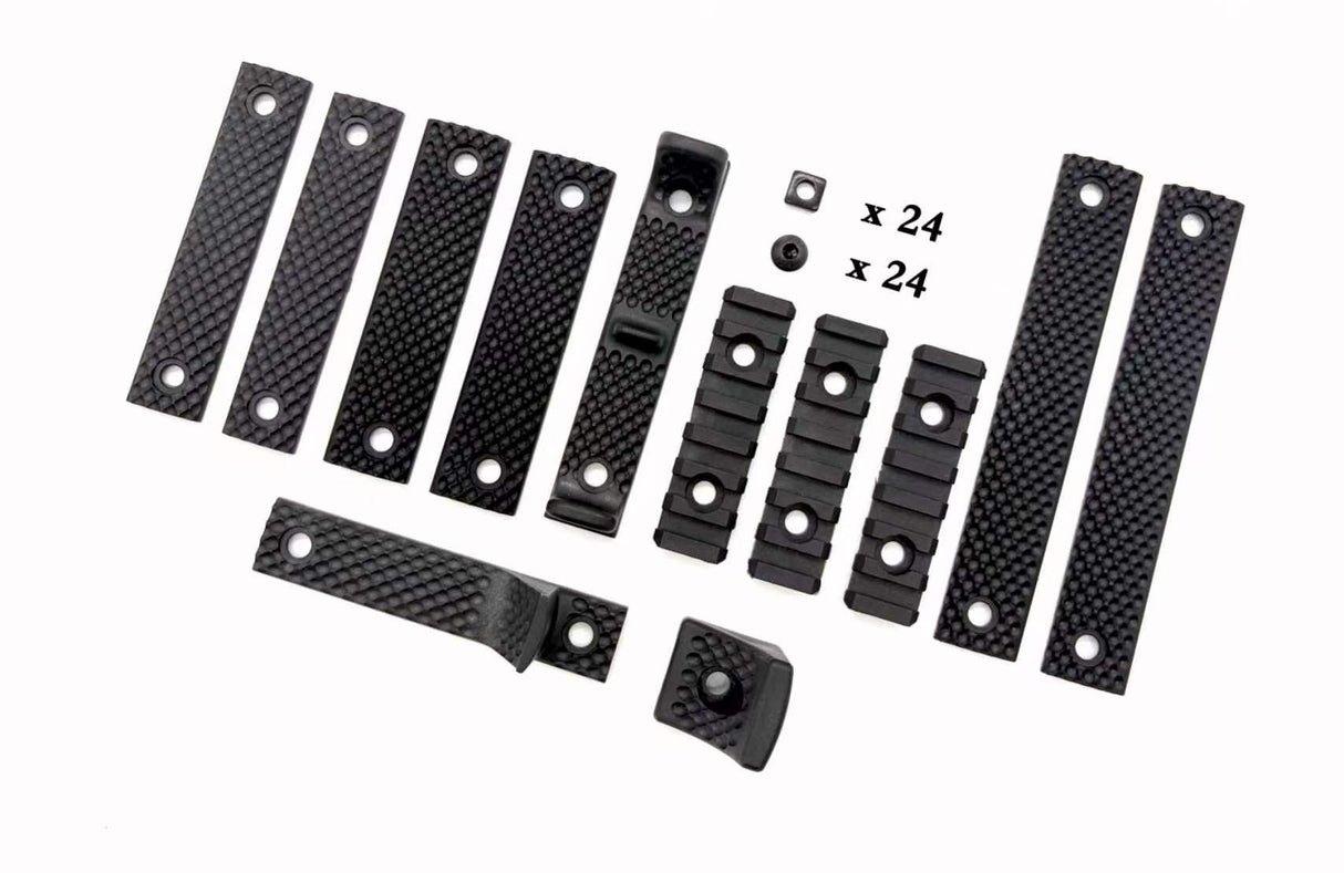 URX Style M-Lok Polymer Hand Stop and Rail Panel Kit - Black