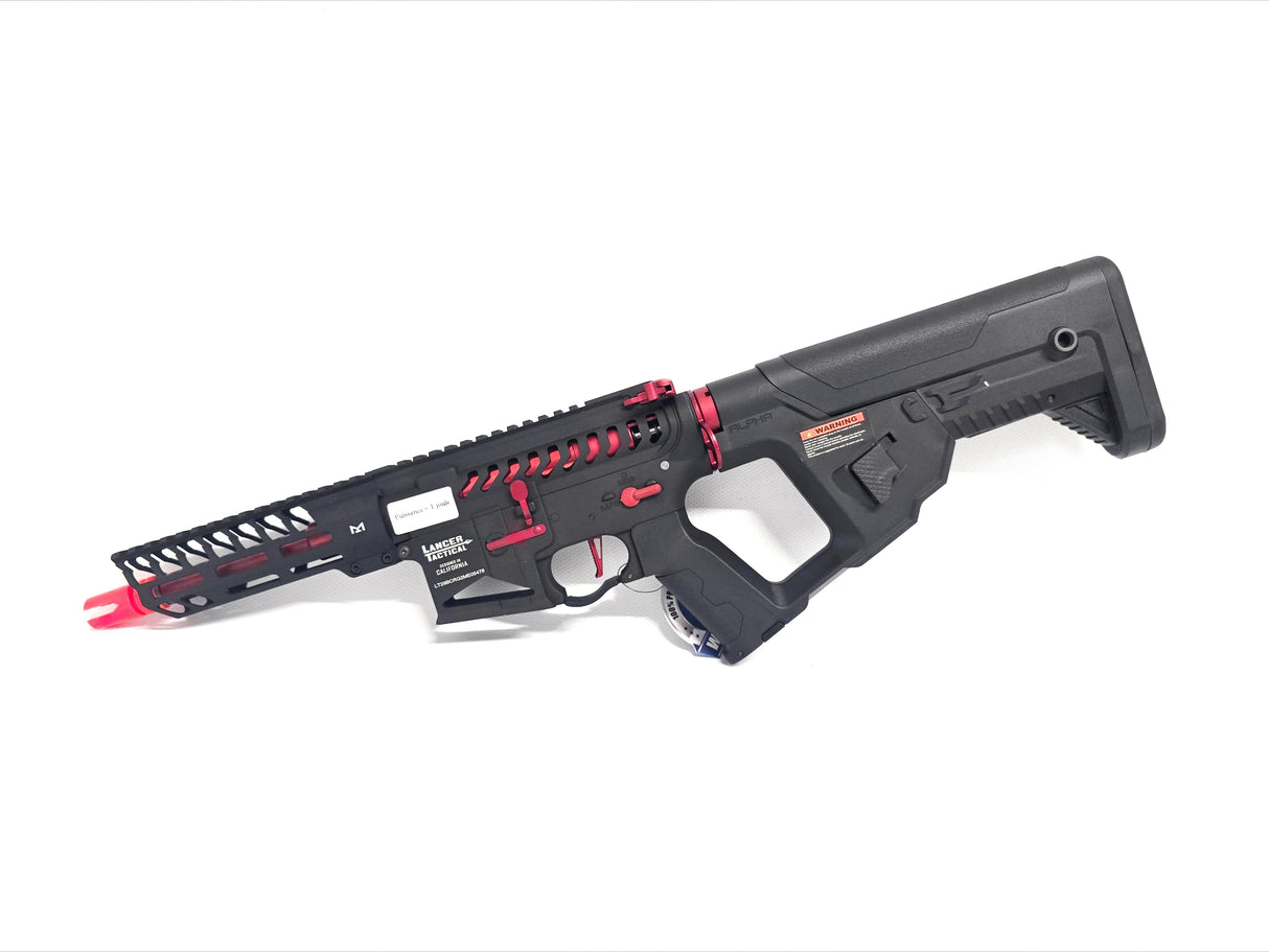 Lancer Tactical Enforcer NEEDLETAIL Skeleton AEG (Low FPS) - Red