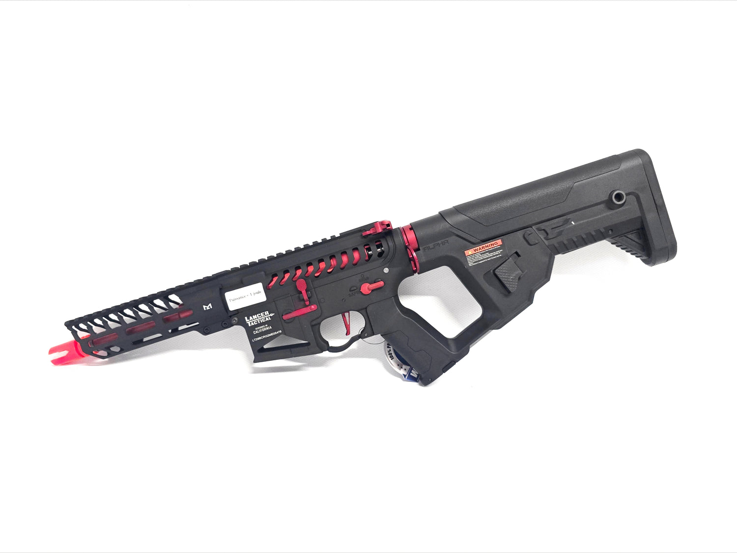 Lancer Tactical Enforcer NEEDLETAIL Skeleton AEG (Low FPS) - Red