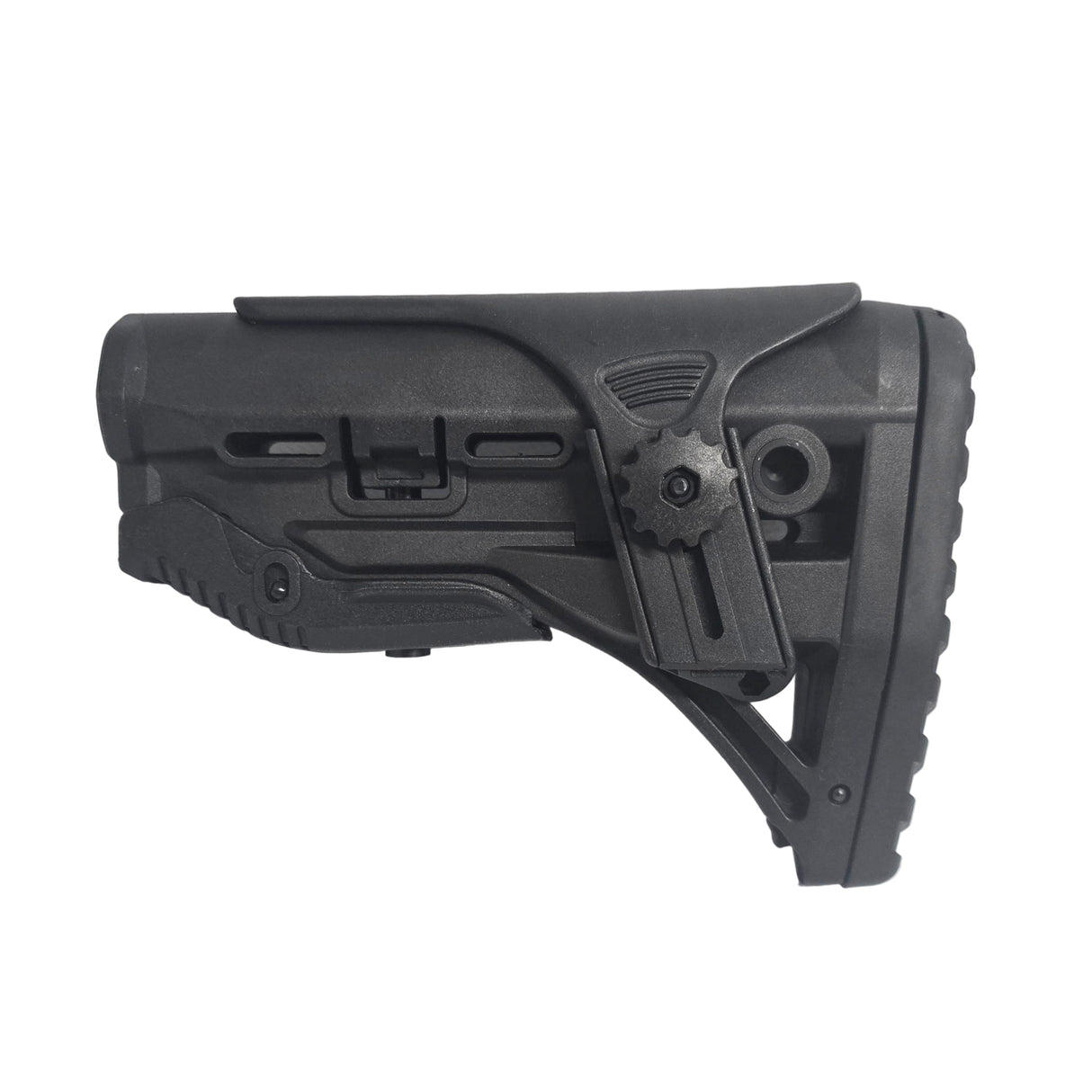 S&I Tactical FAB GL-Shock Collapsible Stock with Cheek Rest - Black