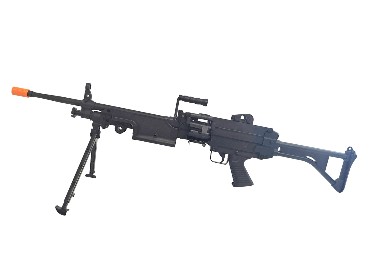 A&K M249 with Sound Control Drum Magazine (Skeleton Stock) - Polymer