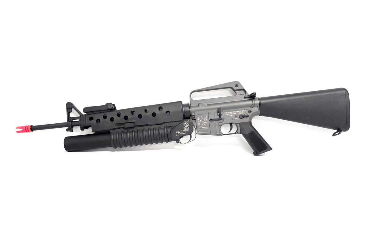 E&C EC703 Full Metal M4A1 AEG (QD 1.5 Gearbox) with M203 Grenade Launcher - Grey