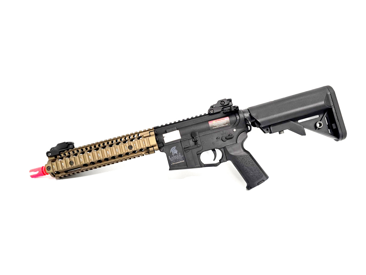 Lancer Tactical MK18 LT-18 Gen 2 Interceptor RIS Carbine AEG Rifle - Black/Tan