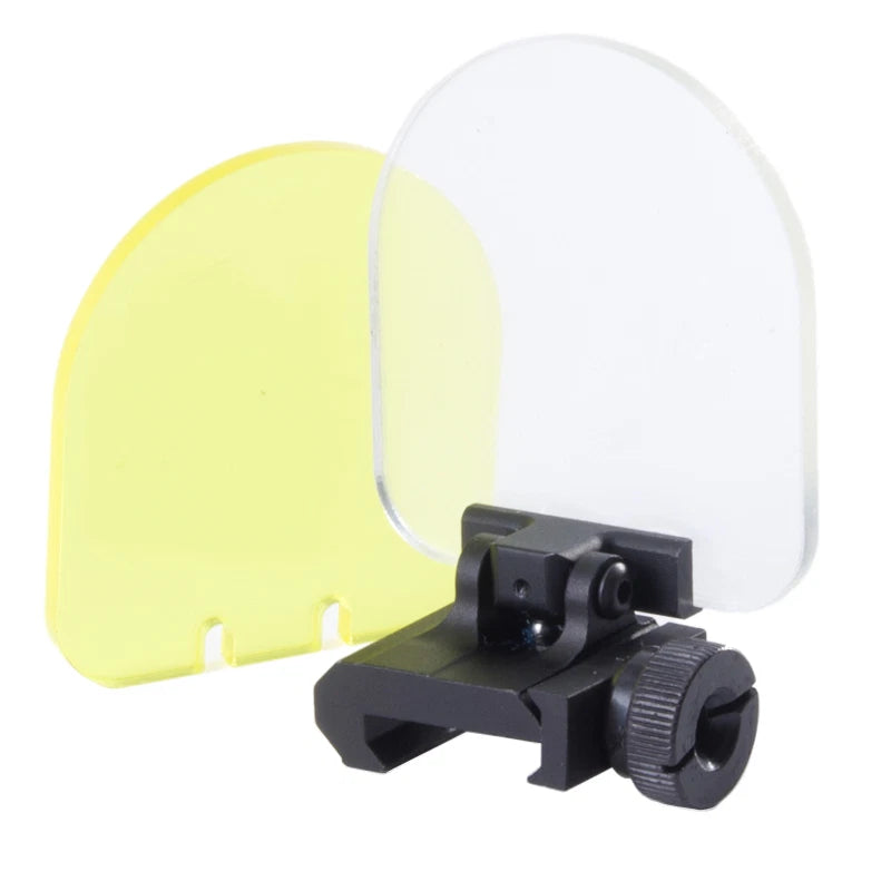 S&I Flip Up Scope/Sight Protector with Clear and Yellow Lens