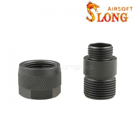 Slong Airsoft Silencer Adapter Type B (11mm CW - 14mm CCW)