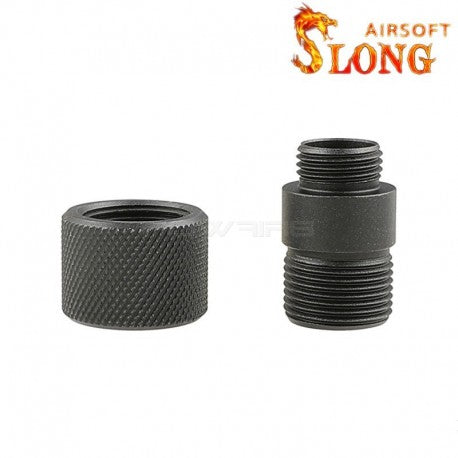 Slong Airsoft Silencer Adapter Type C (11mm CW - 14mm CCW)