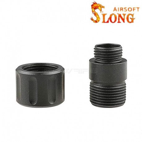Slong Airsoft Silencer Adapter Type E (11mm CW - 14mm CCW)