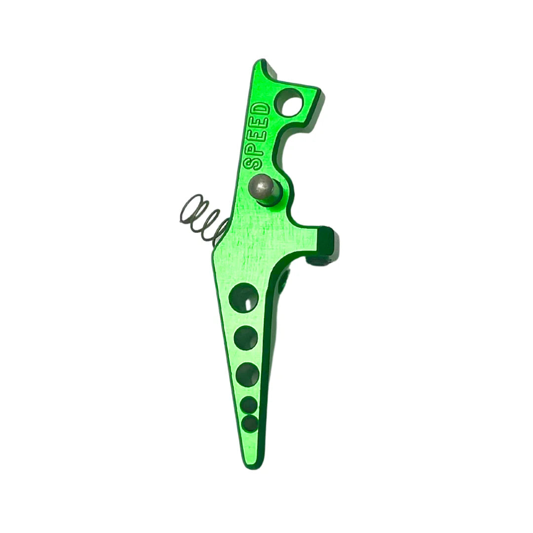 SPEED Airsoft Tune-able Trigger - Blade - Green