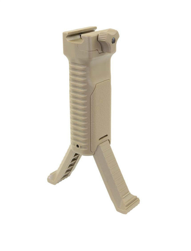 Strike Style Picatinny Bipod Grip - FDE