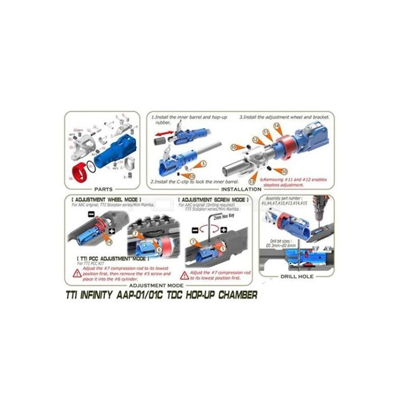 TTI Infinity CNC TDC Hop-Up Unit for AAP-01/C - Blue