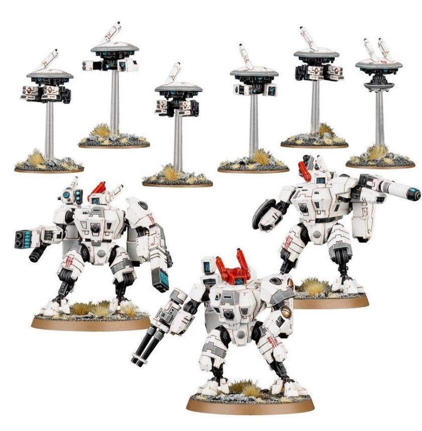 T'au Empire - XV8 Crisis Battlesuit Team (56-07)-0