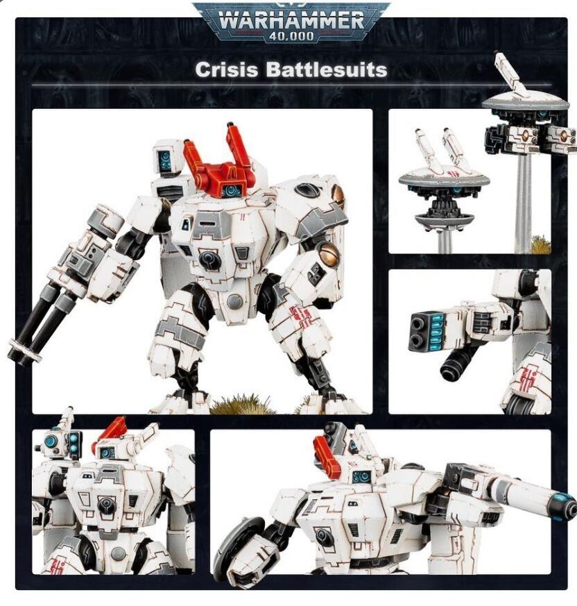 T'au Empire - XV8 Crisis Battlesuit Team (56-07)-1